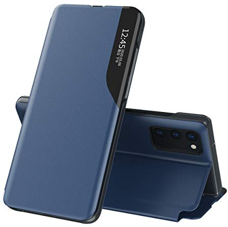 KERUN Hülle Für Samsung Galaxy S20 FE 4G/5G, Ultradünnen Leder für mit Standfunktion flip case, Bracket Tasche Schutzhülle für Samsung Galaxy S20 FE 4G/5G(blau)