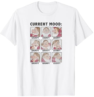 Disney Blanche-Neige et les sept nains Grumpy Current Mood T-Shirt