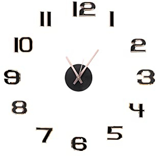 LecWec Orologio da parete autoadesivo. Nuovo design originale di orologi adesivi.