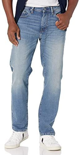 Amazon Essentials Homme Jean Stretch Coupe décontractée (Grandes Tailles Disponibles) - Couleurs abandonnées