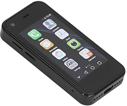 Mini Smartphone 3G, GSM 2,5 Tum 1 GB 8 GB Quad Core Android-mobiltelefoner för Android 6.0, Inbyggt 1580mAh Litiumjonbatteri, Barnmobiltelefon Dubbla SIM-kort Telefonpresent Till Barn(Svart)