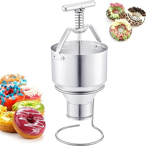 Donut Depositor | 2.5L Manual Donut Dispenser Machine For Home | 6 Adjustable Thicknesses, Donut Machine Maker With Stand For Dining Room, Dormitory, Home Zankie