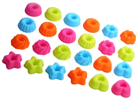 LABRIMP Set di per Muffin in Silicone Antiaderenti Riutilizzabili Grandi per Muffin Uova E Budini