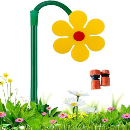 Sprinkler mit tanzenden Gänseblümchen, verrückter Sprinkler mit tanzenden Blumen, 360 ° drehbarer Sprinkler mit tanzenden Blumen, Sprinkler-Sprüher zur Rasenbewässerung, Sprinkler aus Kunststoff for d