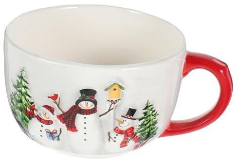 COLLBATH Weihnachtlicher Cartoon-milchbecher Festlicher Keramik-tassen Für Kaffee Wasser Und Müsli Dekorative Geschenkidee Für Weihnachten Und Besondere Anlässe