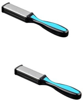 Gogogmee 2 Stück Fußentfernungswerkzeug Feilenschrubber Peeling-werkzeug Ergonomischer Griff Edelstahl Einfach Zu Verwenden (xxs Zufällig)