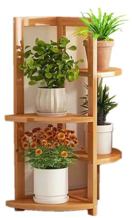 Pflanzenständer für Blumentopf, hohes Holzregal für Terrasse, Garten, Ecke, Balkon – robustes Pflanzgefäß für den Innenbereich, Regalhalter für Topfpflanzen