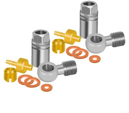 Zoegneer Schlauchverbindungs-Set mit Olivenköpfen, Ölrohr-Gelenk-Set, Ölnadel, Olivenkopf, fünfdrahtiger Bremssattel für Hope-Fahrradbremsen