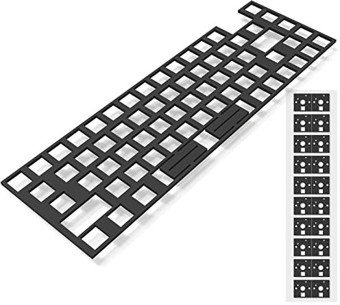 RUNJRX Poron Foam for Keyboard Circuit Boards, 64 Layout, Poron Switch Pads, 120 Pieces and Keyboard Muffler for Custom Keyboards