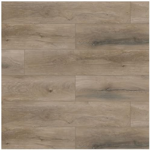 Vinylboden Klicksystem mit Trittschalldämmung Holzoptik - Rigid SPC Hartvinyl - Schwimmende Verlegung - 150 x 22,8 x 0,6 cm - 1,71 m² - 5 Dielen