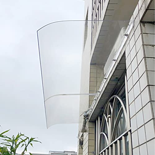 Tenda da sole in policarbonato dal design moderno per porte e finestre, protezione dai raggi UV, pioggia e neve, resistente, per porta sul retro, negozio, ristorante, giardino, tenda da sole (40 x 70