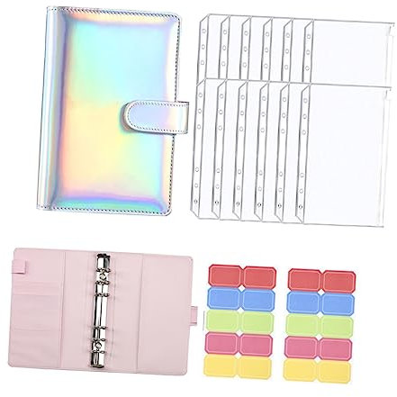 LALAFINA Budgetordner Tragbarer Bargeld-budgetordner Mit Kategorie-etiketten Geldordner Für Quittungen Karten Und Reisen Leicht Und Praktisch