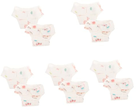 Toyvian 10pezzi Pannolini Lavabili Per Riutilizzabili e Assorbenti Per Pratiche