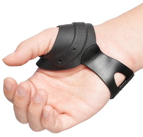 Velpeau Flexible CMC Thumb Brace - Soft Rubber Thumb Splint for Arthritis Pain and Support, Comfort Cool Thumb CMC Restriction Splint, Thumb Stabilizer for CMC Joint for Women and Men (Right Hand - M)