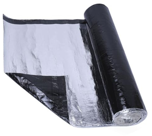 Tela Asfaltica Autoadhesiva, Cinta de Butilo, Cinta Selladora Impermeable, Cinta Bituminosa, Cinta Adhesiva Impermeable para Tejados para Goteras en Techos, Grietas Superficiales(0.5x15m)