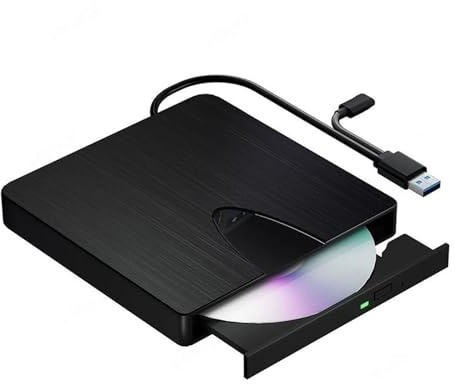 Lettore Blu Ray Esterno USB3.0 Tipo C, Lettore Blu Ray CD DVD, Unità Ottica