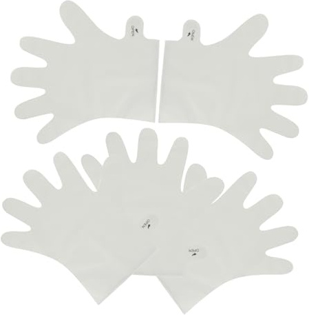 HONMEET 5 pièces Masque Blanchissant Mains Hydratant Soin Mains Protège-doigts Exfoliant Doux sans Émulsion pour Peau Terne et Rugueuse