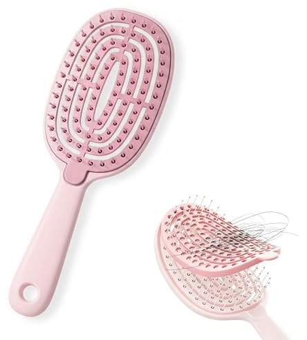 Selbstreinigende Haarbürste, abnehmbar zum Reinigen, praktisch und effizient, komfortable Krümmung, hairbrush, selbstreinigende haarbürste