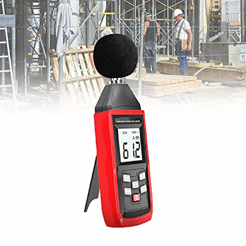 Sonómetro digital LCD, decibelímetro, instrumento de medición ruido, con rango 30 dB a 130