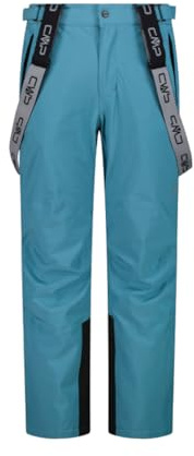 CMP 4-Wege Stretch Herren Skihose mit abnehmbaren Trägern | Clima-Protect-Membran, verschweißte Nähte, Schutz vor Nässe, Feel-Warm-Flat-Wattierung