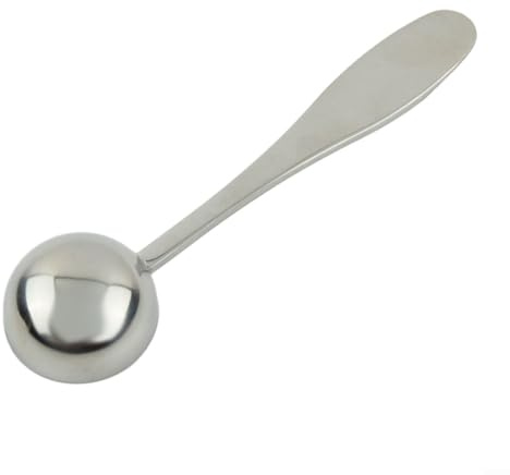Cucchiaio dosatore da caffè da 10 ml, in acciaio inox, per uso in cucina, adatto per tè, zucchero, polvere, spezie, lavabile in lavastoviglie e facile da riporre