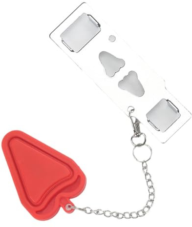 GLEAVI Verrou Portable de Sécurité pour Porte en Fer Rouge, Cadenas à Chaîne de Sécurité Solide et Portable, pour Appartements en Location Protéger Vos Proches Plusieurs styles