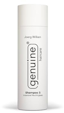 genuine haircare Shampoo 3 | Intensives Feuchtigkeits-Shampoo mit Arganöl & Aloe Vera | Für sehr trockenes strapaziertes Haar | vegan, silikonfreie | Intensivpflege für natürlichen Glanz | 200 ml