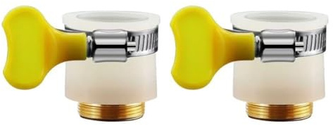 Serenophile Metall-Schlauchadapter, 22 mm, für Küchenarmatur, Badezimmer-Wasserhahn & Gartenbewässerung, verstellbarer Silikonanschluss, auslaufsichere Gelenkverschraubung