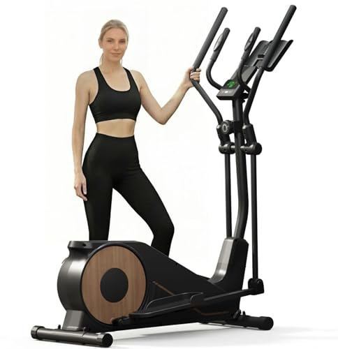Aeriflo Bicicleta Elíptica para Casa, Zancada 42 cm, Volante 8 kg, 150 kg