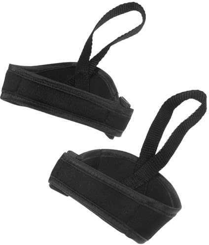 DINHEAROM Dragonne Paire de Activités pour Air Sportives de 1 en Plein Lot en Poignet Bâton Ski Polyester Noir, Sangle de Antidérapante Bâtons de Randonnée