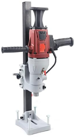Carotatrice Diamantata, Impianto Carotaggio Diamantato 2300 W con Staffa Supporto, 1600 Giri/min, Diametro Foratura 180 Mm, per Perforazione Blocchi Mattoni In Calcestruzzo Asciutto e Bagnato