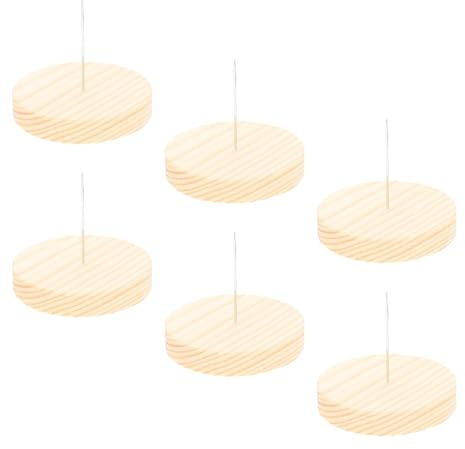 Jiangbered 6 Teiliges Set Aus Gehäkelten Puppenständern, Rustikalen DIY Puppenhaltern Und Aufbewahrungsregalen für Filztiere Und Puppenzubehör, einzelner Stift