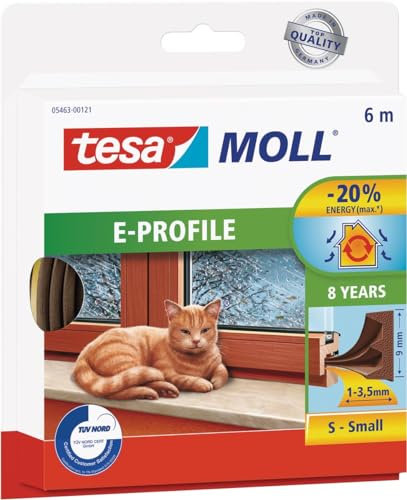 'Tesa Tape 5463 – Zugluftstopper PTA/Vent. 9 mmx06mt ADH und Cau Marr Tesa Moll