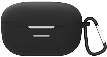 GIOPUEY Hülle für JBL Endurance Race TWS, Transparent TPU Stoßfeste Schutzhülle, Ultradünn, Kein Geruch, JBL Endurance Race TWS Hülle Silikon - Schwarz