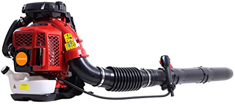 ZTGD 80CC Gas Powered Backpack Leaf Blower 900CFM, Powerful 206MPH Extreme Duty 2-Cycle Petrol Powered Leaf blowers for Lawn/Garden Care Yard Snow/Grass Blowing Dust Debris from US Red