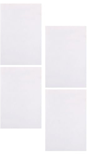 EXCEART 4 Stück Kalkül entwurf schreibtafel buchstabentafel notitzbücher memoboard schreibutensilien letter paper tisch auflage leer Luftzug Haftnotiz Notizbuch b5 Schmierpapier Weiß