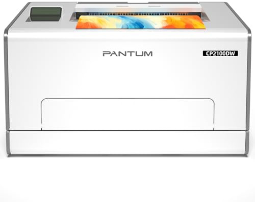 PANTUM CP2100DW Wireless Colour Laser Printer, 20ppm A4 Color Printer with Auto Duplex, USB/Ethernet/WiFi, Compact Lightweight Design for Home & Office