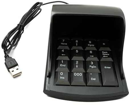 System-S Numpad Ziffernblock Anti Peeping 19 Tasten USB 2.0 Typ A Tastatur mit Sichtschutz