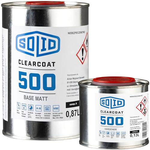 Polyurethan Farbe SCHIFFSFARBE SOLID Clearcoat 500-1L, Lack, Wahl Finish: Matt oder Glanz, Hohe Widerstandsfähigkeit (Matt)