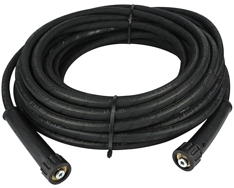 Profi Hochdruckschlauch | für Kärcher Kränzle Hochdruckreiniger | bis 400 bar | DN 10 | robust und flexibel | M22x1,5 IG x M22x1,5 IG | Schlauch (20 Meter)