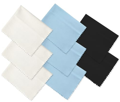 8er Pack BrillenputztüCher,MikrofasertüCher BrillenreinigungstüCher,Microfaser Putztuch FüR Brillen, Bildschirme, Tabletten, GläSer 5.7 X 6.7 Zoll (14.5 X 17cm)