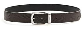 Guess Herren Verstellbarer Wendegürtel BM7637LEA35, Schwarz-Braun, Large