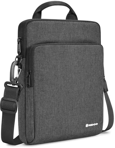 NIDOO Laptop Tasche für 14 MacBook Pro 14 M4 M3 M2 Max / 14,5 XPS 14 / IdeaPad 3i, 14 Notebook Tragetasche für Surface Laptop studio 2 / ThinkPad E14 Gen 6, Dunkelgrau Umhängetasche Schultertasche