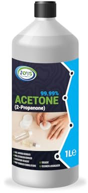 99.99% Pure Acetone 1L | Professional Strength Nail Polish Remover | Acrylic, UV/LED, Nail Glue & Varnish Remover | Salon-Quality, Multi-Purpose Solvent.