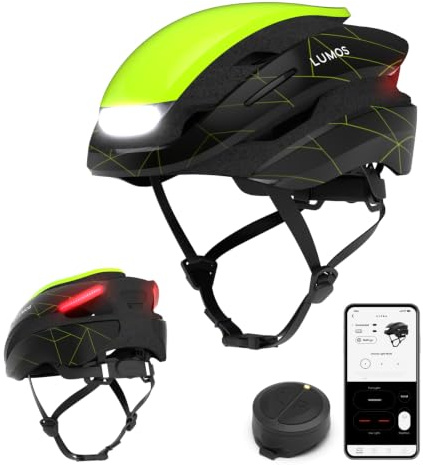 Lumos Ultra Smart-Helm | Fahrradhelm | Vorder- und Rücklicht (LED) | Blinker | Bremslichter | Bluetooth-Verbindung | Erwachsene: Herren, Damen