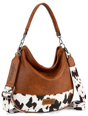 Wrangler Hobo-Tasche, Umhängetasche für Damen, Schultertasche, Handtasche mit verstellbarem Riemen