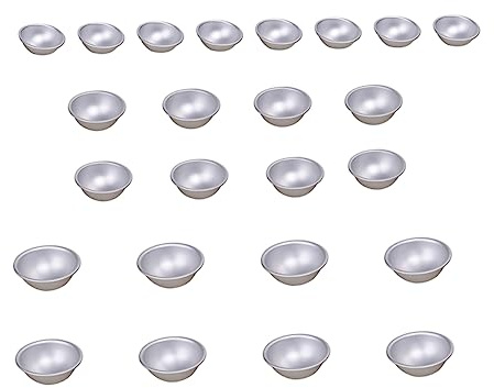 Artibetter 24 Stück Halbkreis Badebomben Formen Aus Aluminium 3 Größen Selbstgemacht Badesalzform Für Selbstgemachte Badekugeln Badzubehör