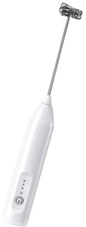 Varilla de espuma de leche de acero inoxidable inalámbrica, 3 modos, creación rápida de espumas para chocolate caliente, capuchinos, materiales ABS, hogares, cocina, batidores eléctricos