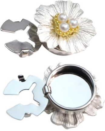 Cubiertas de botón de flor de perlas - Capacalas de botones de la camisa | Cubras de botones de camisa de de diez limones de 2 por ciento, joyas de diamantes de imitación de pétalo, adecuado p
