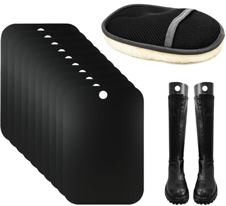 SIWOKJJO 10 Stück Stiefelspanner, Kunststoff Hohe Stiefelformer Formeinsätze, Schwarz Stiefel Ständer Halter für Herren und Damen, Hält die Stiefel Aufrecht für Damen Und Herrenstiefel